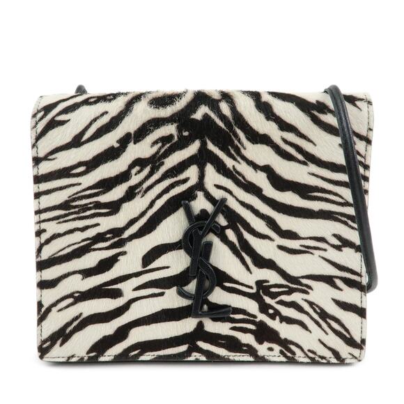 Saint Laurent Handbags - Saint Laurent Cassandra Calfhair Double Flap Bag